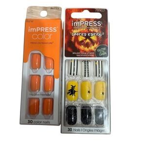 imPRESS Color Press-On Manicure - Orange and limited edition Halloween!